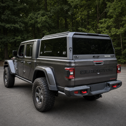OPENROAD Sliding Glass Side Truck Cap for Jeep Gladiator 2019-2026