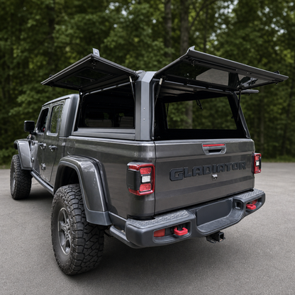 OPENROAD Sliding Glass Side Truck Cap for Jeep Gladiator 2019-2026