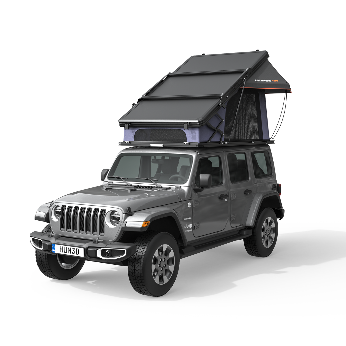 OPENROAD Aluminum Hard Shell Roof Top Tent-PeakRoof LT V2 Series