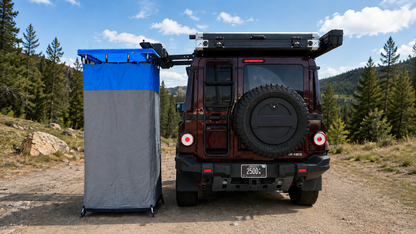 Universal Shower Awning Offset Bracket – Roof Rack & T-Track Extension Mount