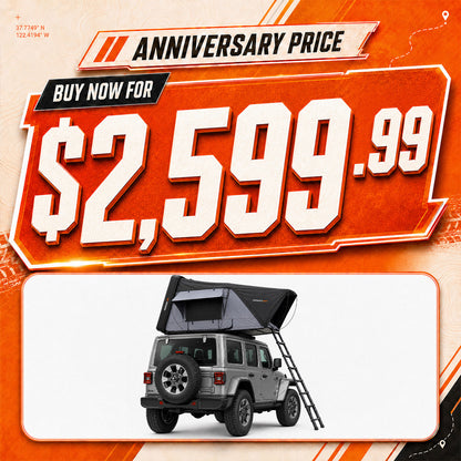 OPENROAD FlowRoof Side-Open Hard Shell Rooftop Tent