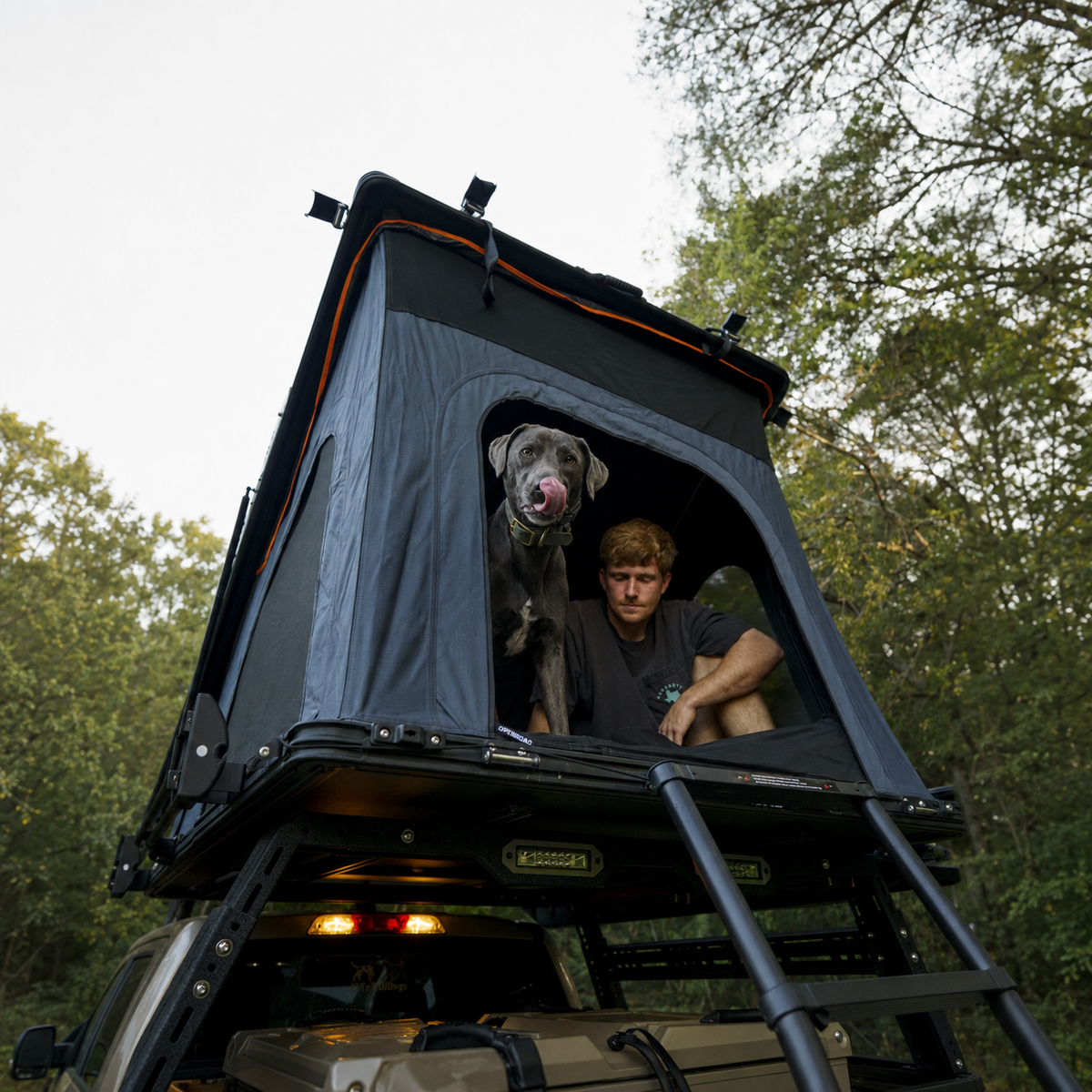 OPENROAD Aluminum Hard Shell Roof Top Tent-PeakRoof LT V2 Series