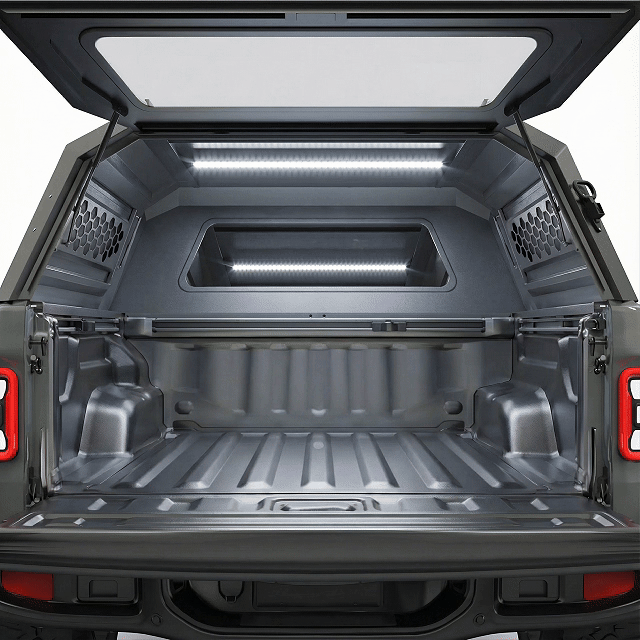 OPENROAD Aluminum Truck Cap with Three-Color Light