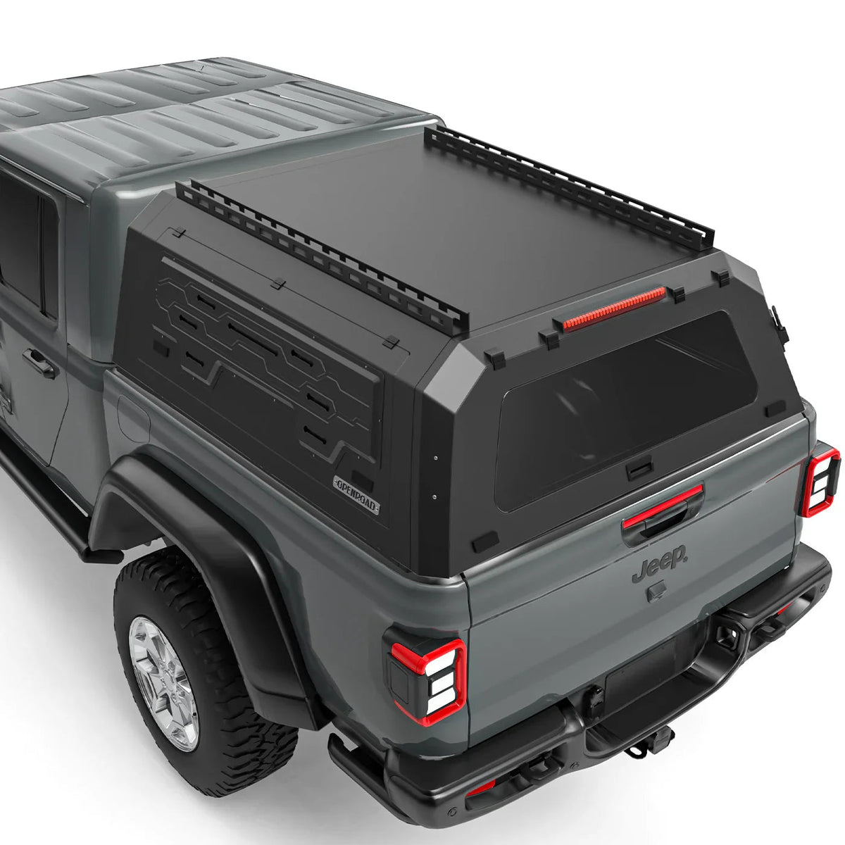 OPENROAD Aluminum Truck Cap with Three-Color Light
