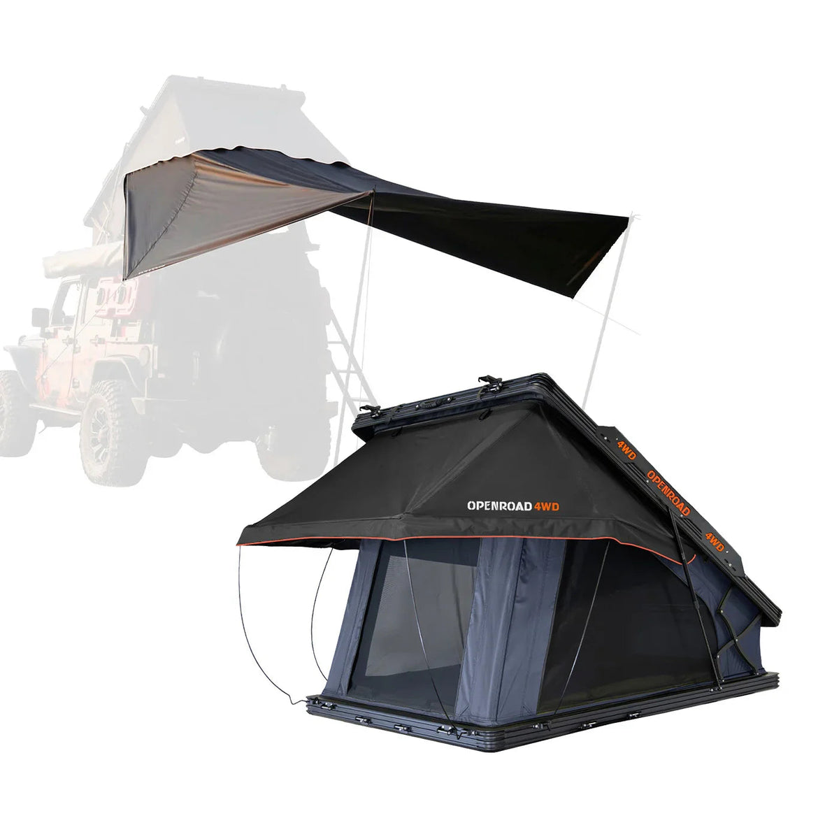 OPENROAD Aluminum Hard Shell Roof Top Tent-PeakRoof LT V2 Series