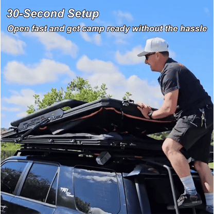 OPENROAD Aluminum Hard Shell Roof Top Tent-PeakRoof LT V2 Series