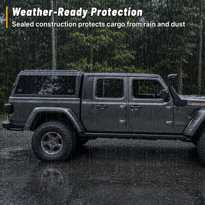 OPENROAD Sliding Glass Side Truck Cap for Jeep Gladiator 2019-2026