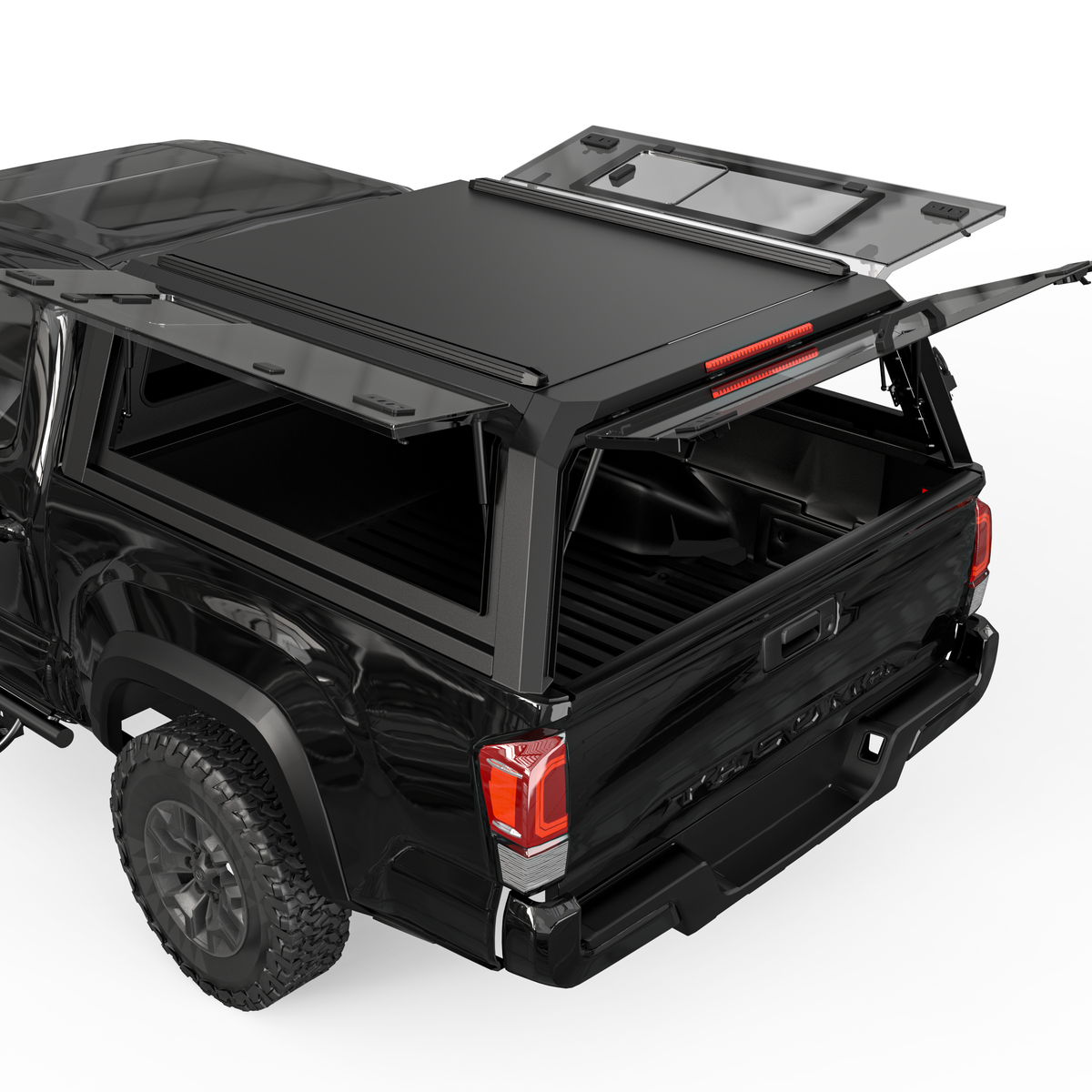 OPENROAD Sliding Glass Side Truck Cap for Toyota Tacoma (2016-2023) – 5ft Bed