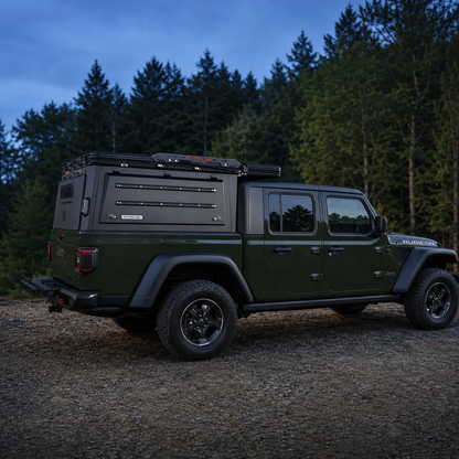 OPENROAD Aluminum Truck Topper with Integrated Rooftop Tent — Lightweight 4-Season Overland Camper