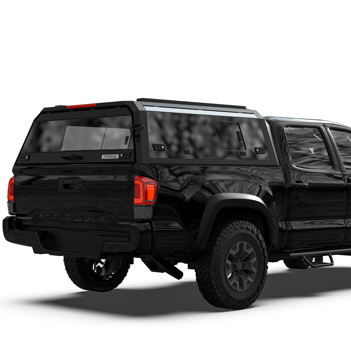 OPENROAD Sliding Glass Side Truck Cap for Toyota Tacoma (2016-2023) – 5ft Bed