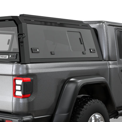 OPENROAD Sliding Glass Side Truck Cap for Jeep Gladiator 2019-2026