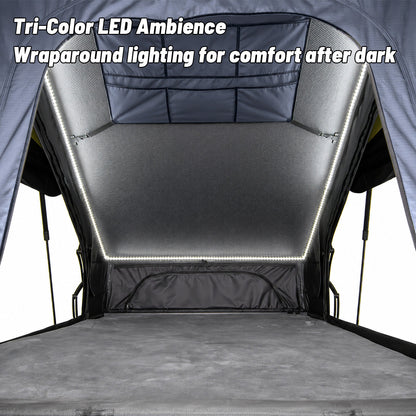 OPENROAD Aluminum Hard Shell Roof Top Tent-PeakRoof LT V2 Series