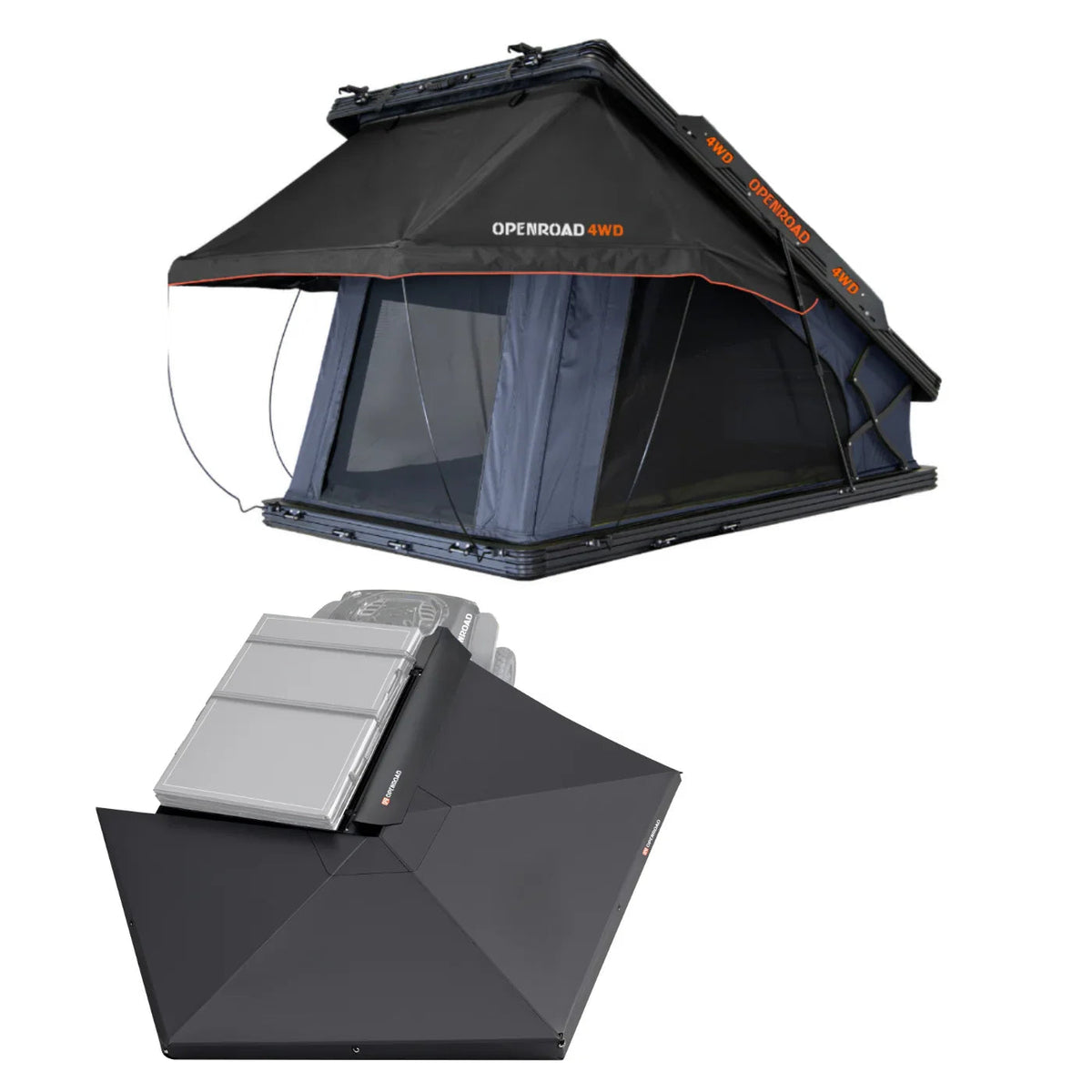 OPENROAD Aluminum Hard Shell Roof Top Tent-PeakRoof LT V2 Series