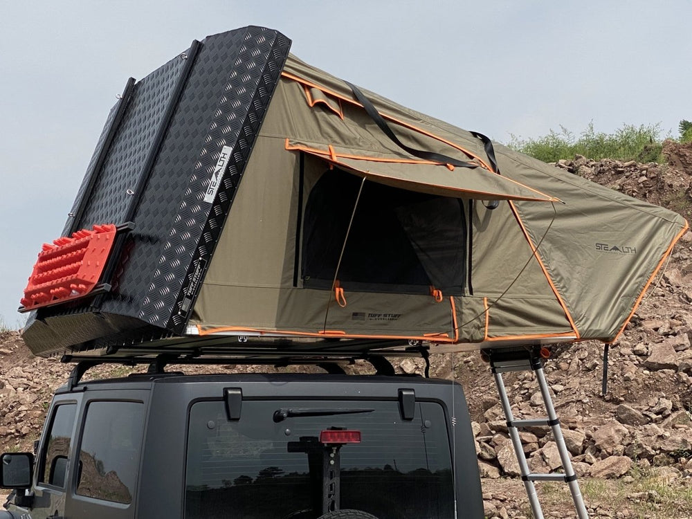 Tuff Stuff Stealth Aluminum Side Open - 3 Person - Roof Top Tent