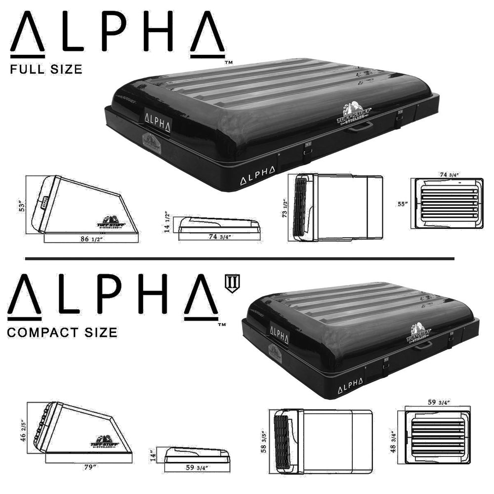 Tuff Stuff Alpha 4 Person Hard Shell Roof Top Tent