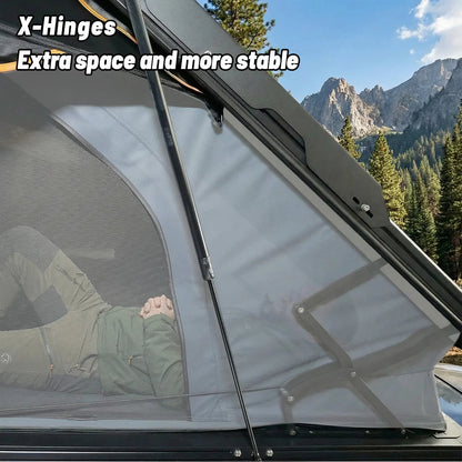 OPENROAD Aluminum Hard Shell Roof Top Tent-PeakRoof LT V2 Series