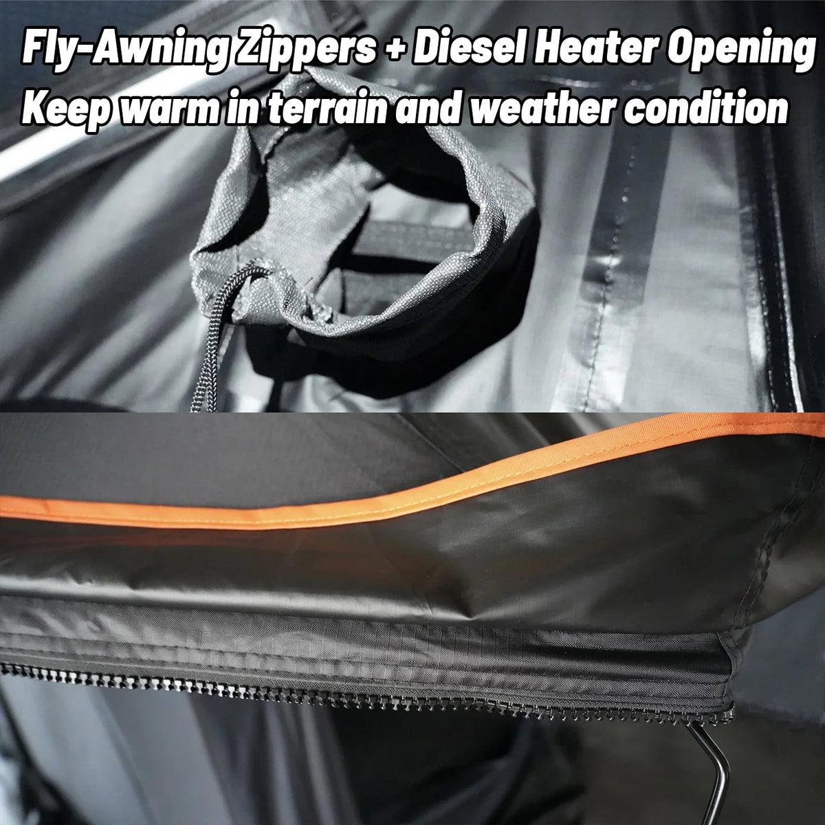 OPENROAD Aluminum Hard Shell Roof Top Tent-PeakRoof LT V2 Series