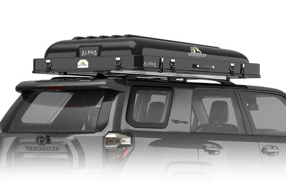 Tuff Stuff Alpha roof top tent open, Black